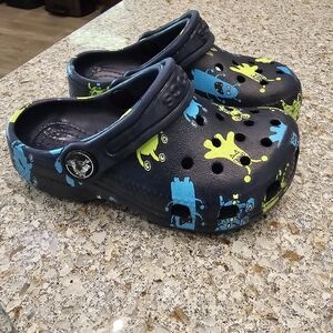 Toddler Alien Print Crocs